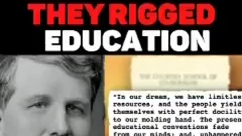 Education was rigged