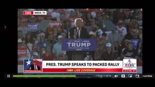 I WILL STOP World War III- Trump Bite Waco TX Rally