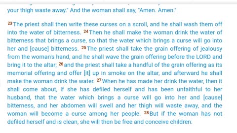 Abortion in the Book of Numbers