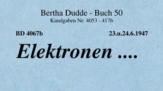 BD 4067B - ELEKTRONEN ....