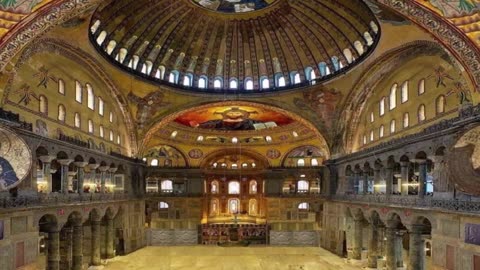 Praying inside Agia Sophia Church-ΑγιαΣοφιά για πάντα εκκλησιά.Βυζαντινή Μουσική☦️🦅