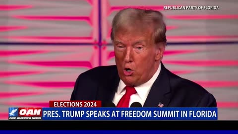 Pres. Trump Speaks At Freedom Summit In Florida