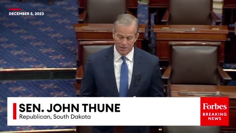 'Families Have Seen Their Breathing Room Disappear'- John Thune Rips Into 'Bidenomics'