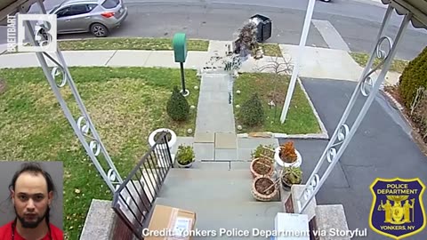 Hit Stick! Good Samaritan Tackles Package Thief Running from Police