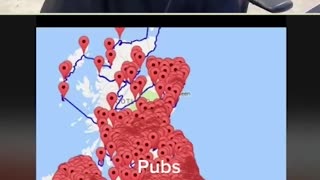 xQc Reacts to Map of Pubs in The UK