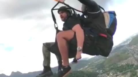 Paraglider Spews Sick While Soaring
