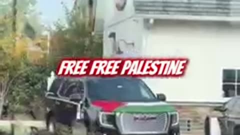 Jason Statham puts Palestine Flag on his car - This is for the innocent souls that went to heaven