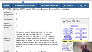 Summary of NAVEDTRA 14178A - NEETS Module 06-Electronic Emission, Tubes, And Power Supplies