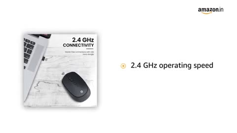 Portronics Toad 23 Wireless Optical Mouse with 2.4GHz, USB Nano Dongle, Optical DPI(Black)