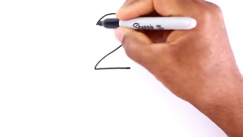 How to Draw a Duck from Number 2 - Easy Drawing_Cut