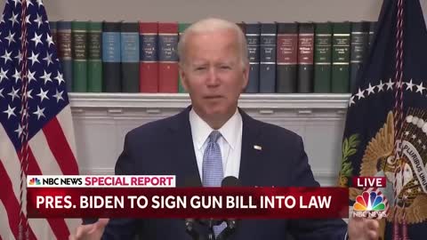 President Biden Signs Landmark Gun Legislation Into Law : 'Lives Will Be Saved'