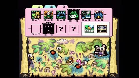 Super Mario World 2: Yoshi's Island Playthrough (Actual SNES Capture) - World 3