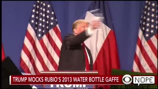 Trump “Throwing ”Water at Public For Fun