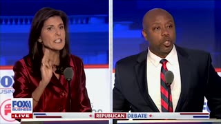 Nikki Haley, Tim Scott Derail Debate By Getting Into Shouting Match Over Curtains