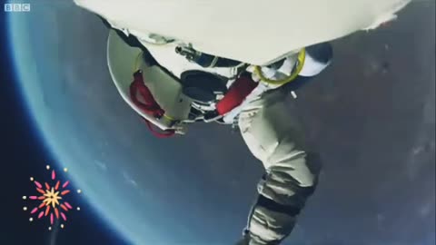 Thrilling and Amazing Jump from SPACE to Earth