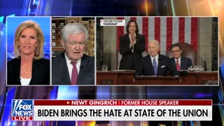 Newt Gingrich Says Biden's 'Inspiring' SOTU Moment Was 'When He Left'