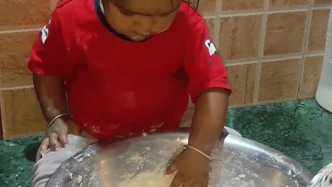 "Kuhu helping in the kitchen" Cute baby | heart stealing | funny videos | baby videos |