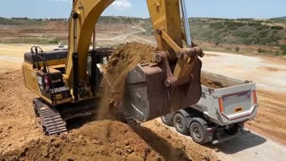 Caterpillar 349E Excavator Loading Mercedes Arocs 4145 Lorries - PaP Trucks|PART 2