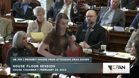 Zooey Zephyr speech against a bill that Prohibit minors from attending drag shows