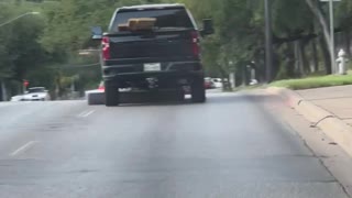 Pickup Drags Around Mattress for Miles