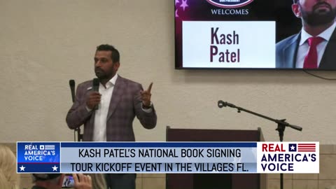 KASH PATEL'S GOVERNMENT GANGSTERS BOOK TOUR KICKOFF IN THE VILLAGES FL