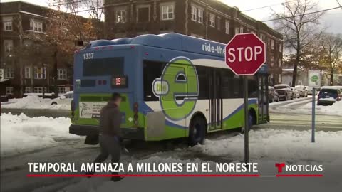 El noreste está en estado de alerta por tormenta invernal | Noticias Telemundo