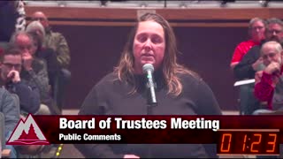 Summer - Public Comment NIC Board of Trustees Meeting 12/21/22