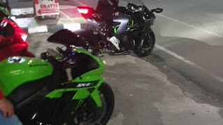 BIG BIKER Indonesia | Kawasaki ZX25R Club Bersama Kawasaki H2 doing NightRide