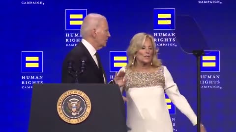 JILL TO THE RESCUE! Confused, Fragile Joe Helped Off Stage by First Lady [WATCH]