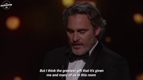 The SPEECH That BROKE The Internet: Joaquin Phoenix Oscar Speech