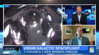 Watch: Virgin Galactic launches first spaceflight with tourists | NBC News