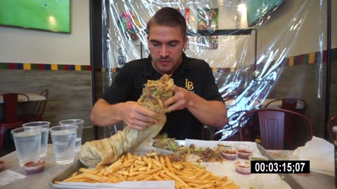 Ultimate Burrito Gauntlet California's Largest Burrito Takes on the Man vs Food Challenge