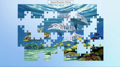 Sea Animals Painting Jigsaw Puzzle Online