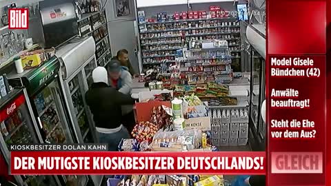 Kiosk-Besitzer schlägt Räuber-Bande in die Flucht