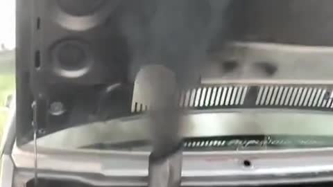Operation of modified car exhaust pipe