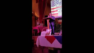 Steve Frank speaks to the Redlands Tea Party Patriots, Jan 5, 2023