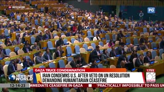 Iran condemns the U.S. after veto on UN resolution demanding humanitarian ceasefire