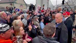 East Palestine, Ohio Residents are Super excited when President Trump arrives