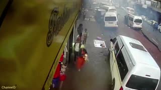 Video shows moment of Johannesburg explosion