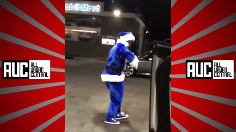 OT Genasis Crip Walks In A Santa Suit On Christmas