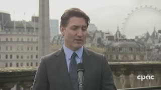 A reporter asks Trudeau if he supports revisiting the issue of electoral reform