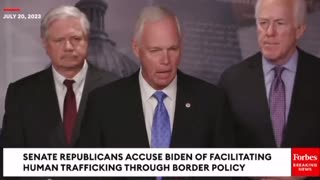 SENATE GOPs accuse Biden of facilitating human trafficking thru border policies.