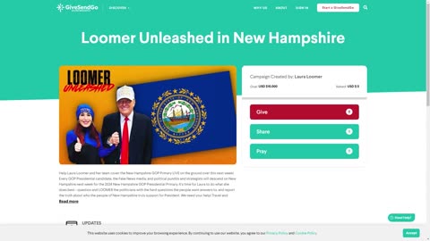 Laura Loomer Announces Trip to New Hampshire!!!