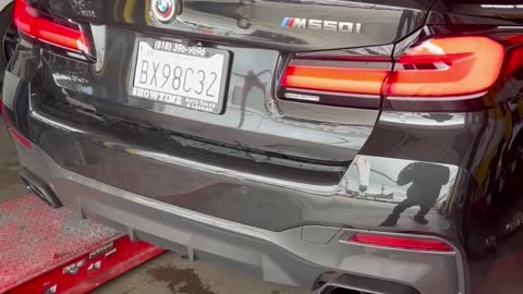 BMW M550I resonator delete #cars #car #black #m550i #bmw #msport #mcompetition #competition #loud