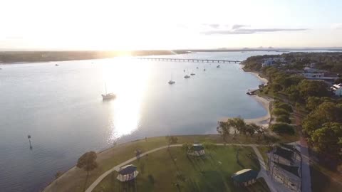 🔥 BRIBIE ISLAND 🐬 Bongaree by Drone 🌞