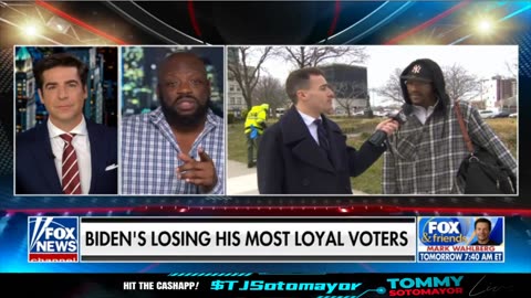 2-23-24 Tommy Sotomayor w/ Jesse Watters On Black Voters Making A Move Away From Biden!