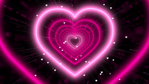 847. Animated Video💖Pink Heart Background Love Heart