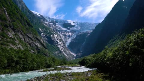 beautiful nature norway natural landscape glacier