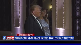 Trump calls for peace in 2023 to close out the year