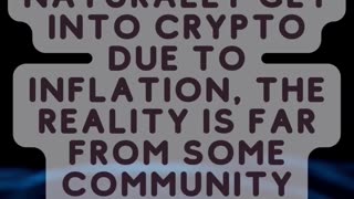 Inflation is high, but people do not go into Crypto